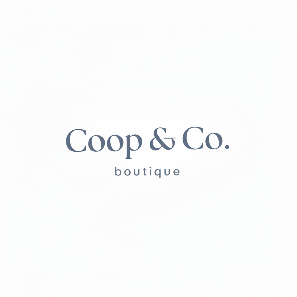 Coop & Co. Boutique Logo - #6B8FA3